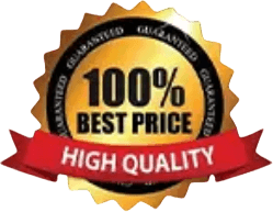 100% best price, high quality guarantee badge